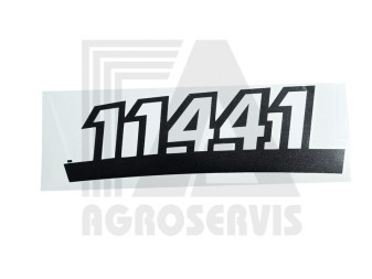 Nápis 11441 boční levý