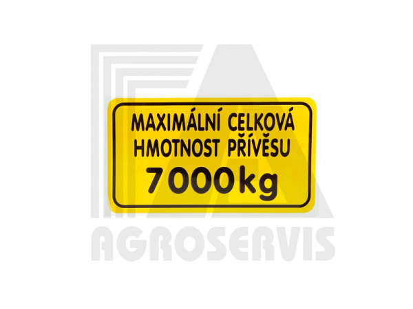 Hmot.přív.7000 kg