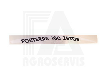 Nápis Zetor Forterra 100 pravý M13