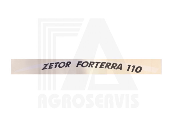 Nápis Zetor Forterra 110 levý M13