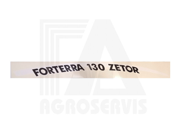 Nápis Zetor Forterra 130  pravý M13