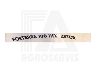 Nápis Forterra 100 HSX pravý