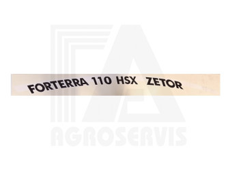 Nápis Forterra 110 HSX pravý