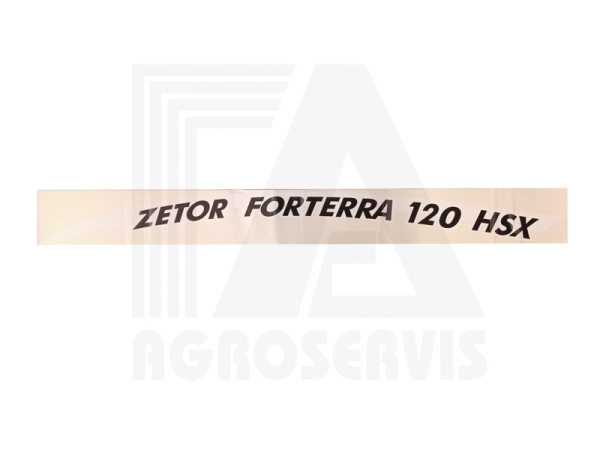 Nápis Forterra 120 HSX levý